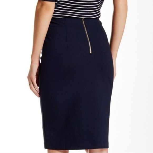 Philosophy Navy Pencil Skirt Size 4 - Picture 2 of 3